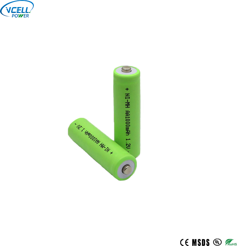 Batería recargable AA NIMH de 1,2 V y 1000 mAh