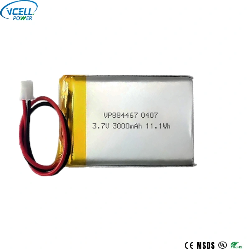 batería recargable de 3000mah 3.7v 884467 LiPO